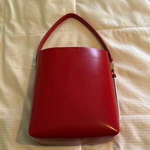 NWT J. Crew Edie Bucket Bag in Red
